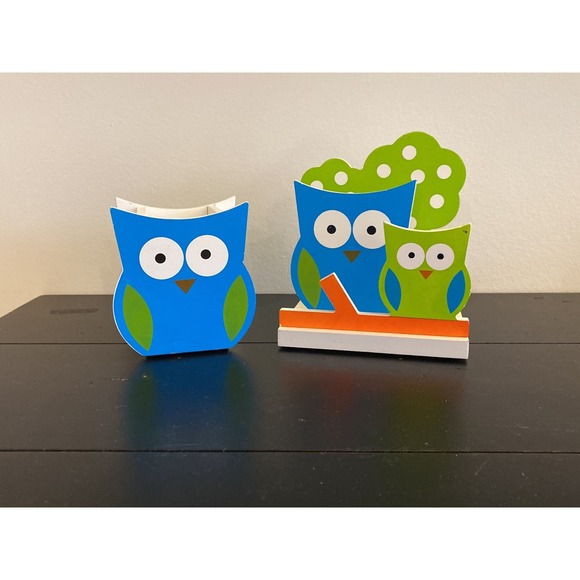 ADORABLE OWL FAMILY DESK SET, 2 Pieces - Picture 8 of 10
